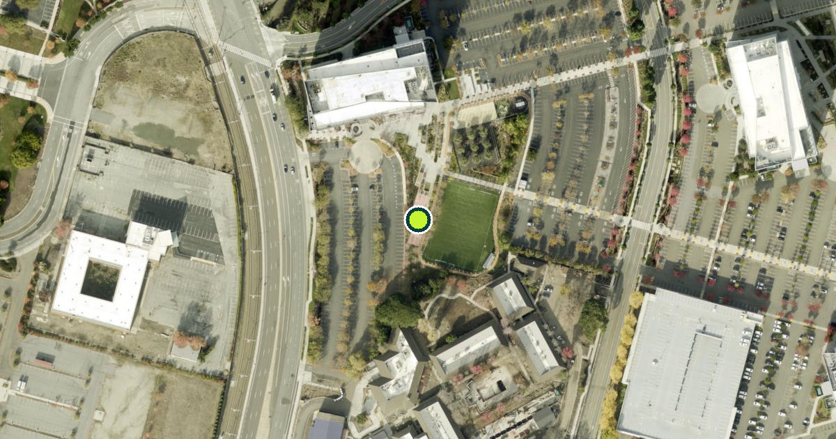 Satellite view of Sunnyvale Pickleball Courts
