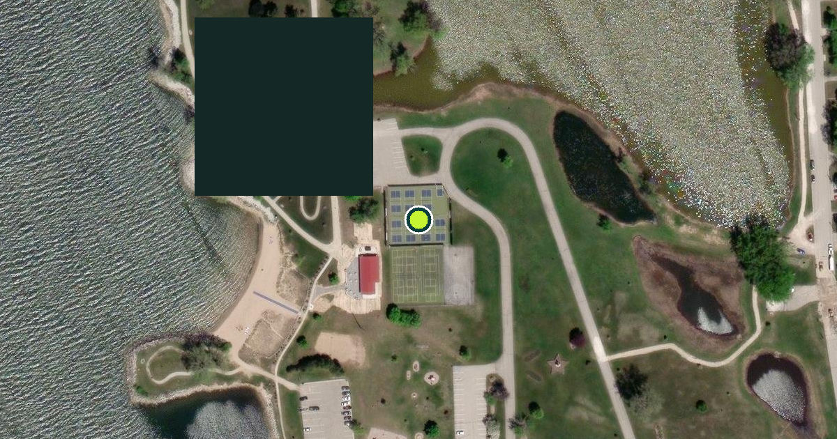 Satellite view of Sunset Park Pickleball Courts
