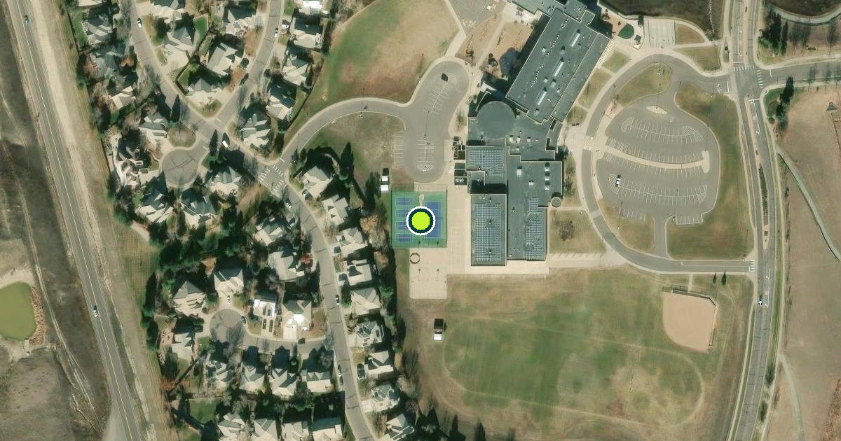 Satellite view of Superior Pickleball Courts