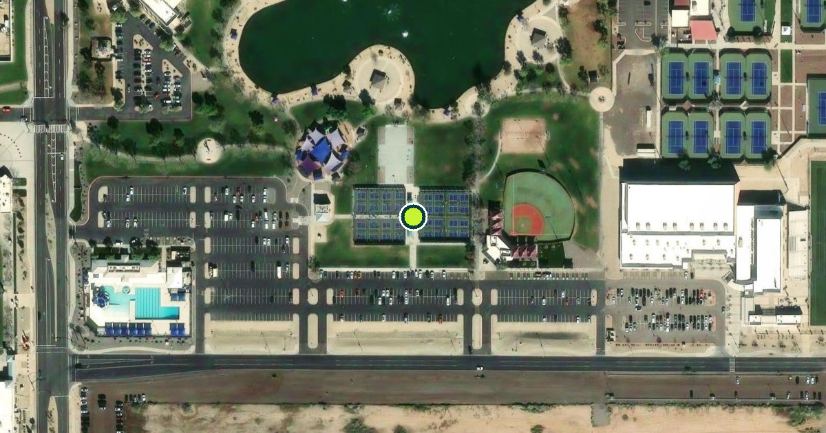 Satellite view of Surprise Pickleball Courts