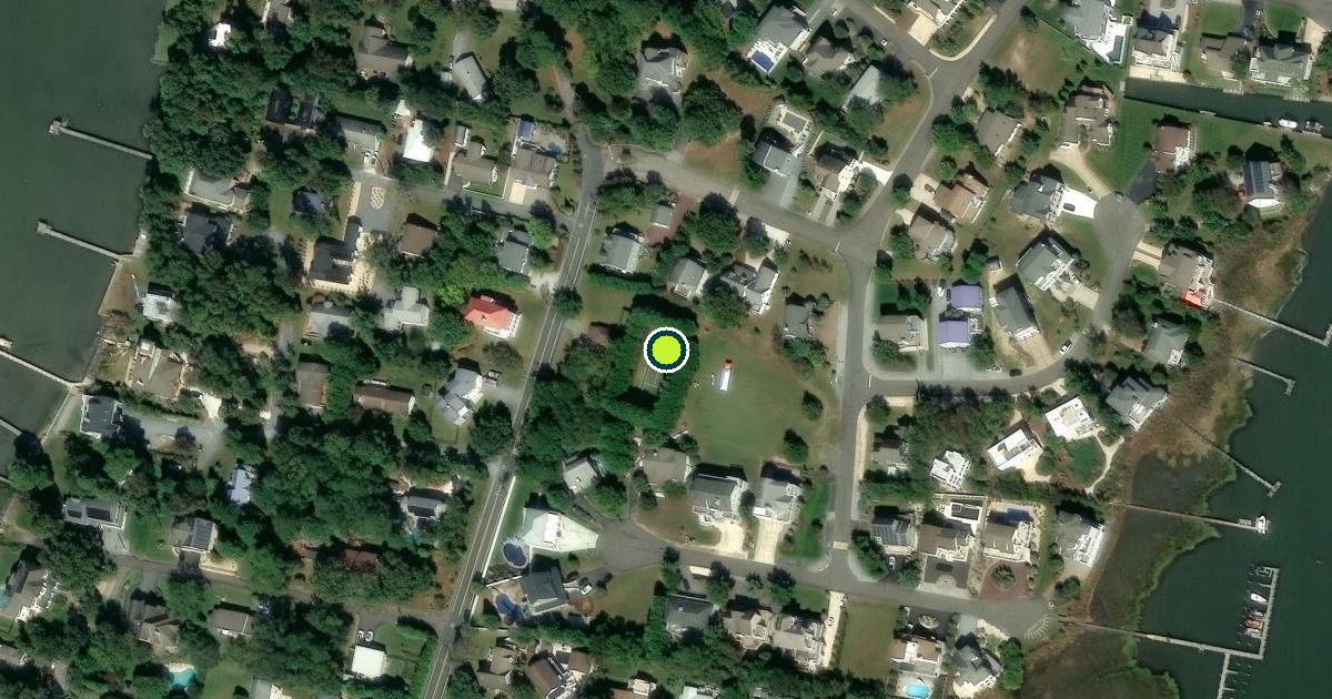 Satellite view of Sussex County Pickleball Courts