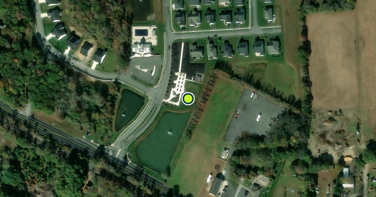 Satellite view of Sussex County Pickleball Courts