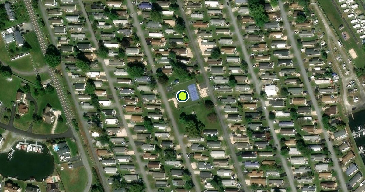 Satellite view of Sussex County Pickleball Courts