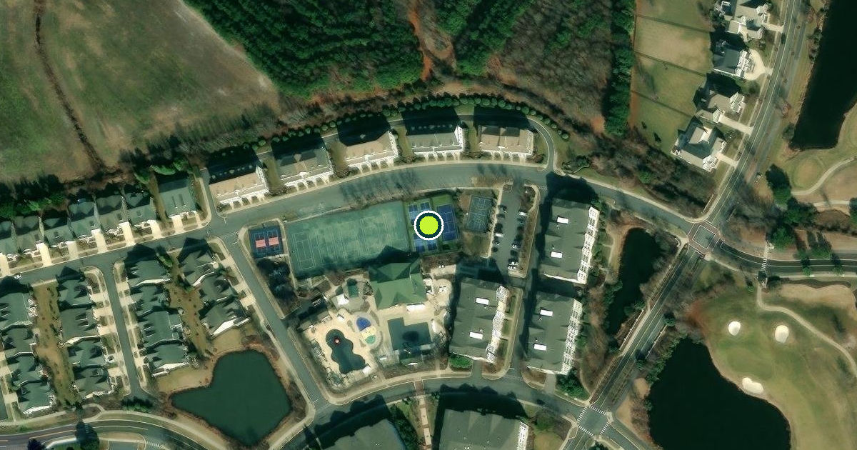 Satellite view of Sussex County Pickleball Courts