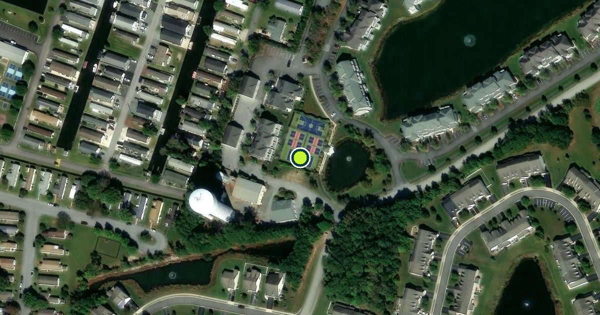 Satellite view of Sussex County Pickleball Courts
