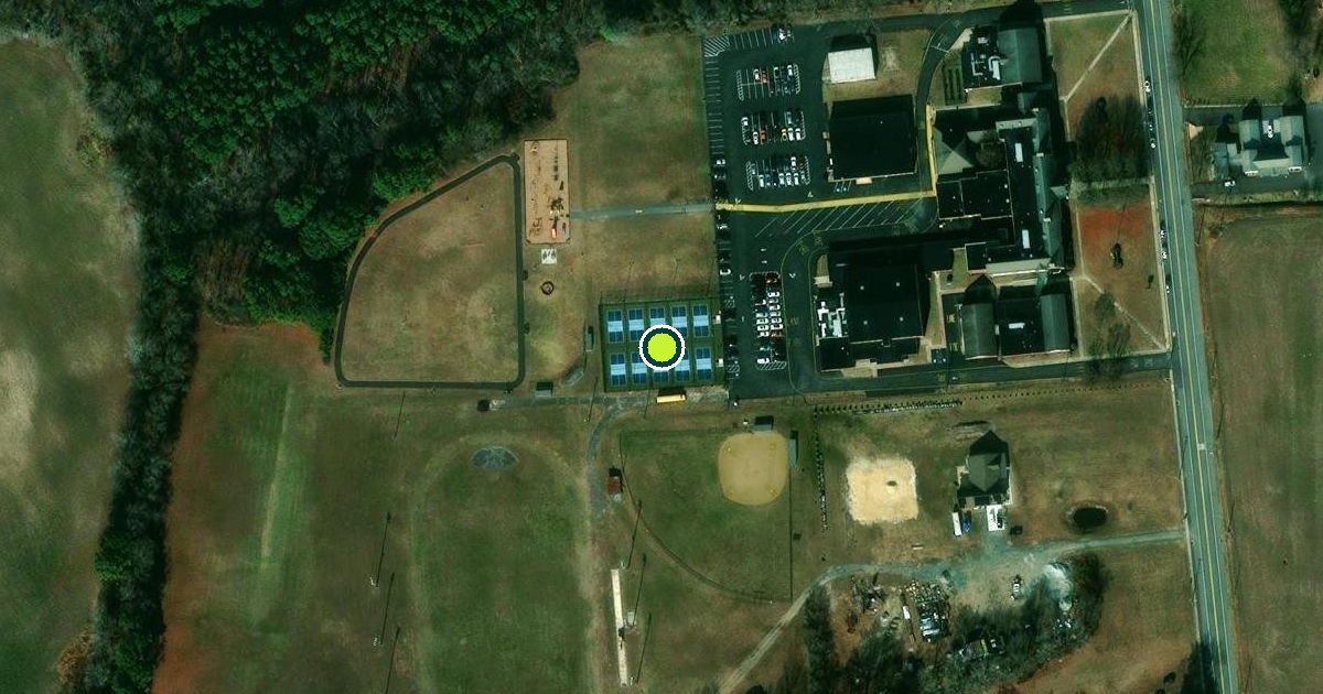 Satellite view of Sussex County Pickleball Courts