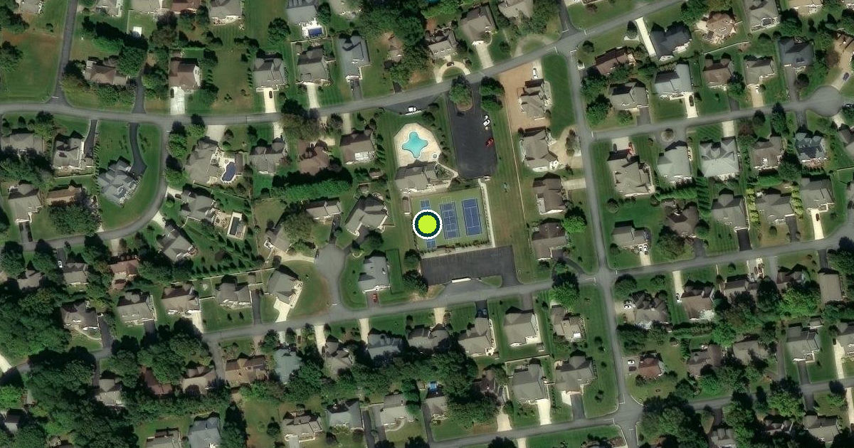 Satellite view of Sussex County Pickleball Courts