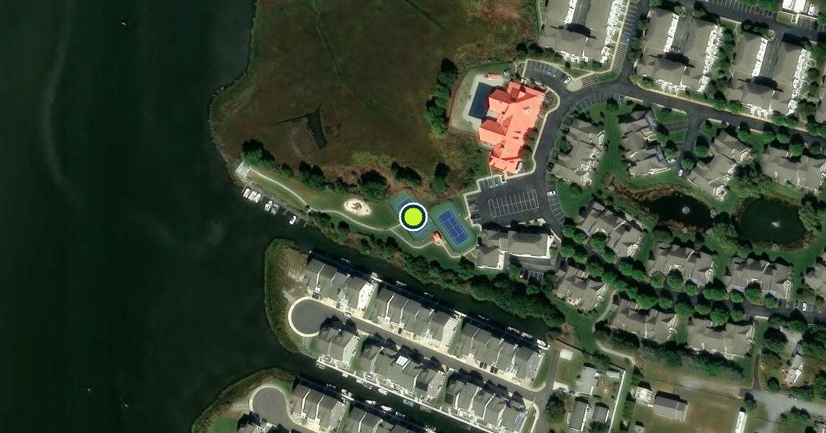 Satellite view of Sussex County Pickleball Courts