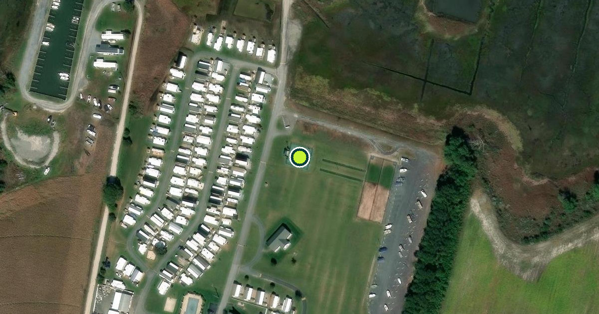 Satellite view of Sussex County Pickleball Courts