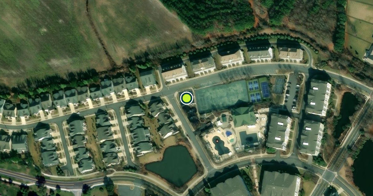 Satellite view of Sussex County Pickleball Courts