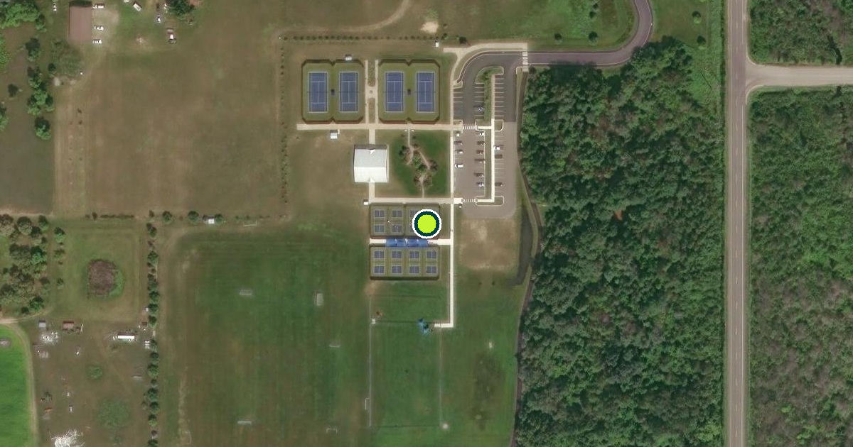 Satellite view of Suttons Bay Township Pickleball Courts