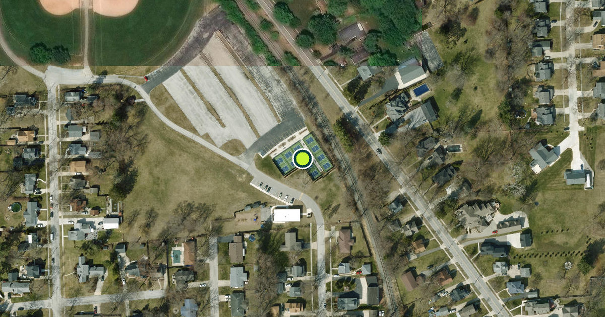 Satellite view of Sylvania Pickleball Courts