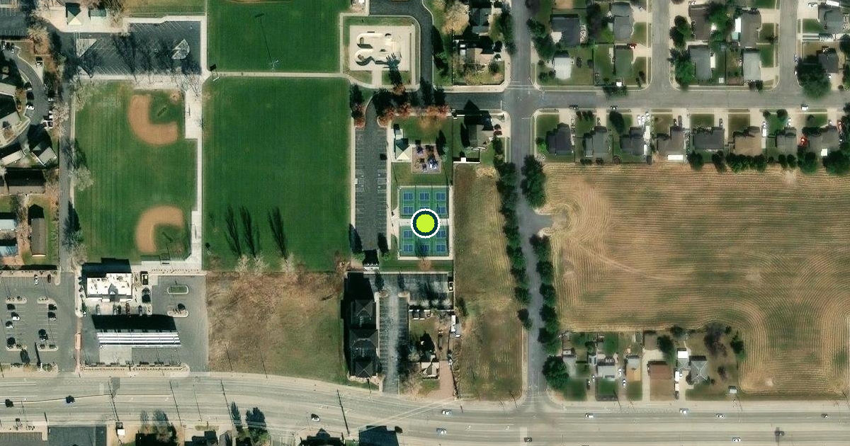 Satellite view of Syracuse Pickleball Courts