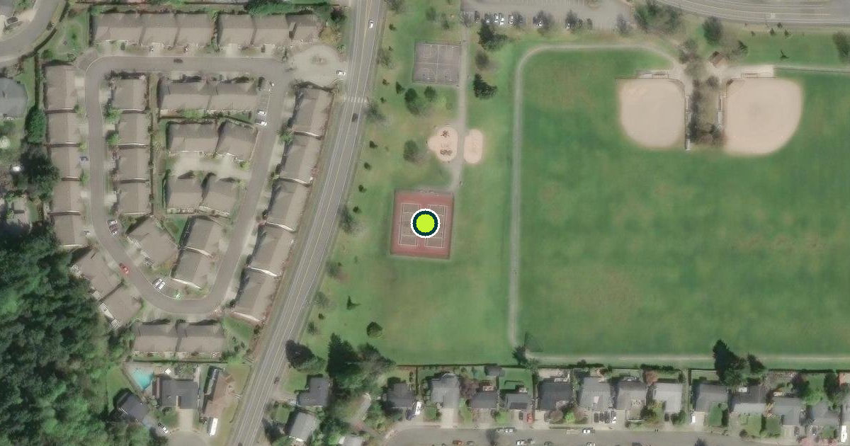 Satellite view of Tacoma Pickleball Courts