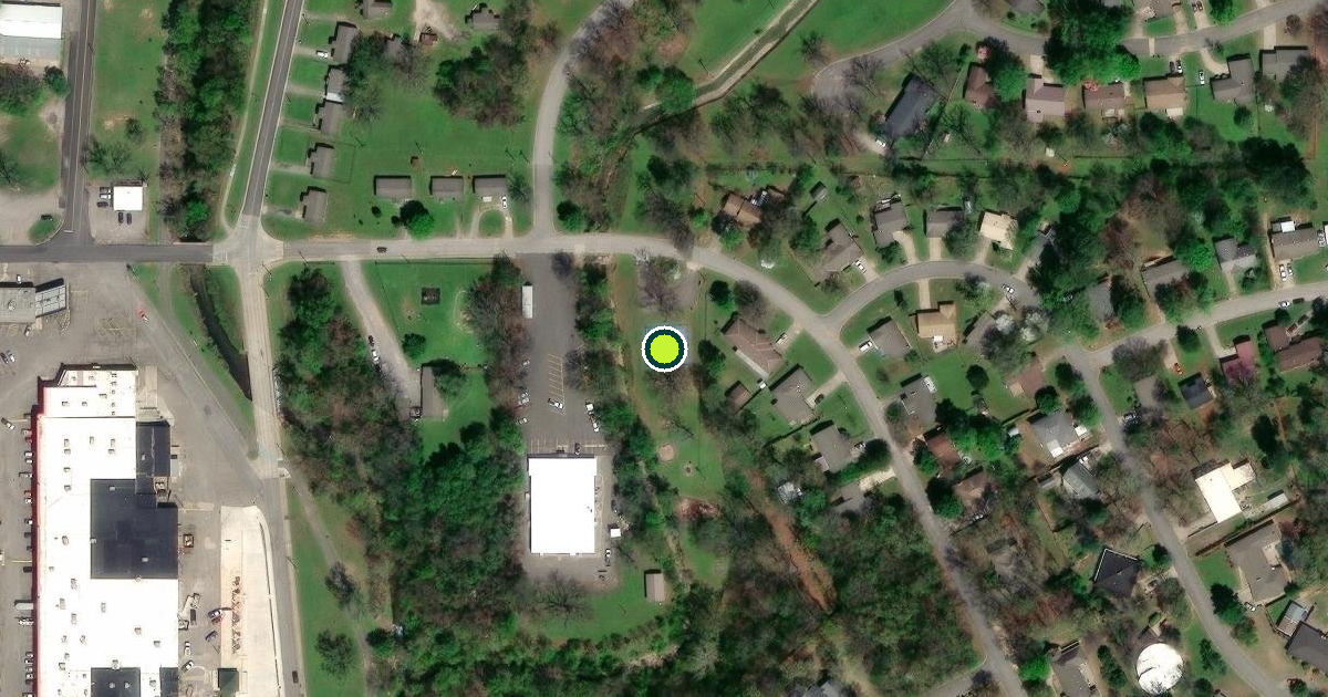 Satellite view of Tahlequah Pickleball Courts