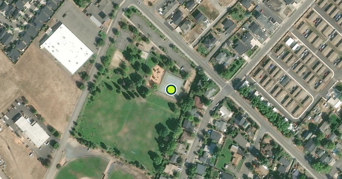 Satellite view of Talent Pickleball Courts