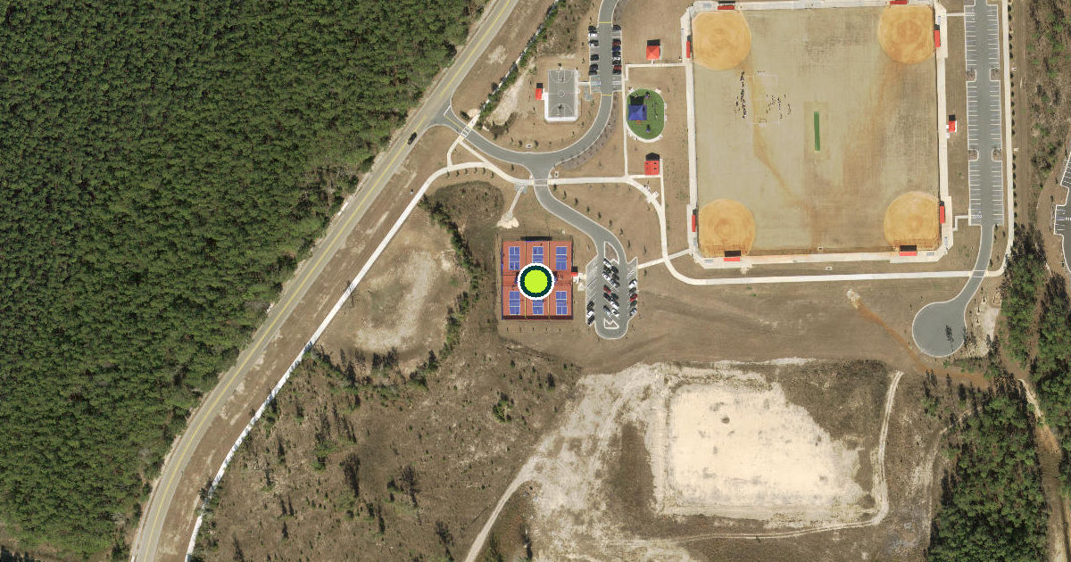 Satellite view of Tallahassee Pickleball Courts
