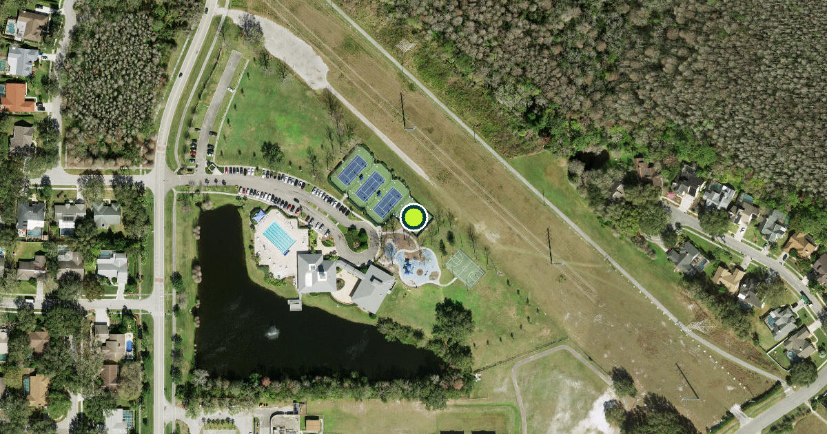 Satellite view of Tampa Pickleball Courts