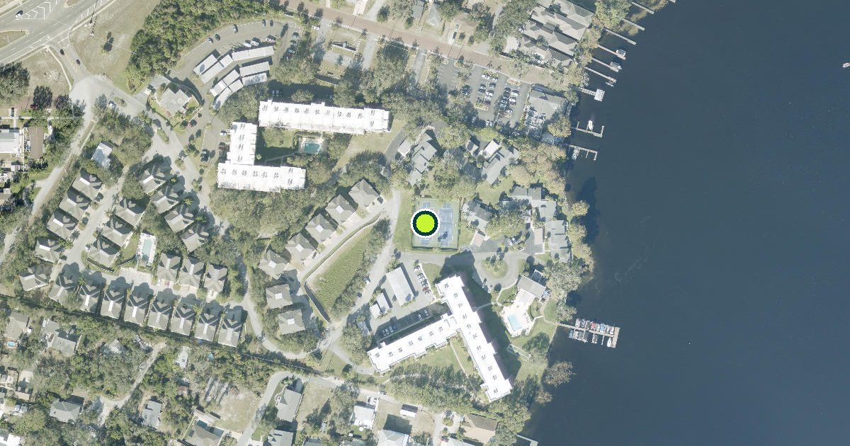 Satellite view of Tarpon Springs Pickleball Courts