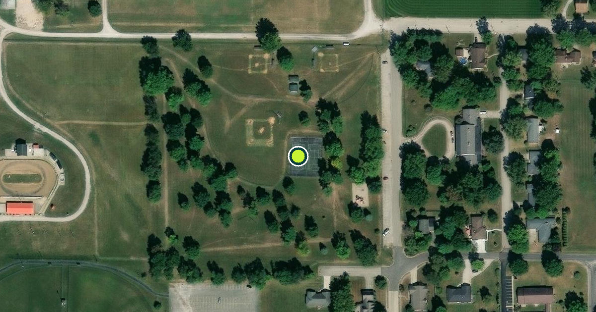 Satellite view of Taylorville Pickleball Courts