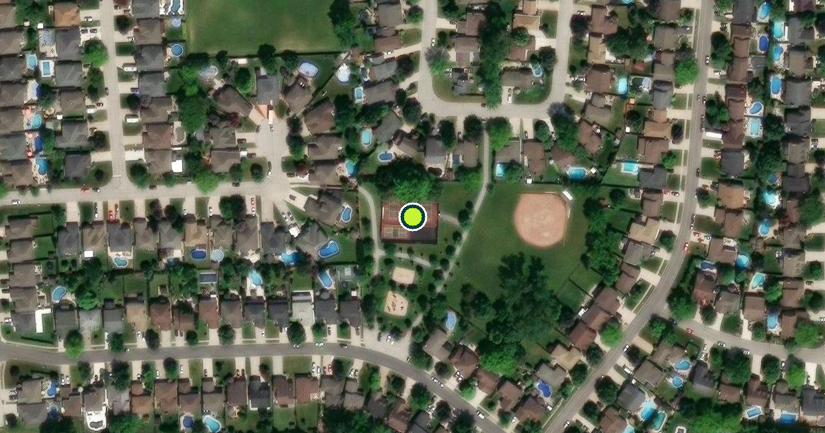 Satellite view of Tecumseh Pickleball Courts