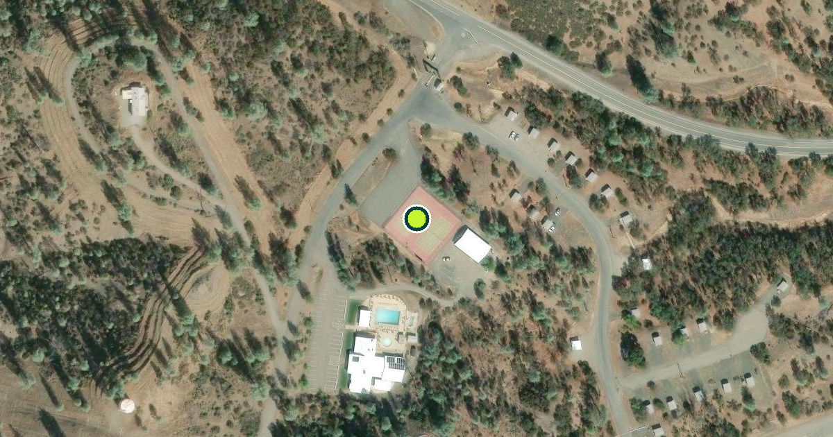 Satellite view of Tehama County Pickleball Courts
