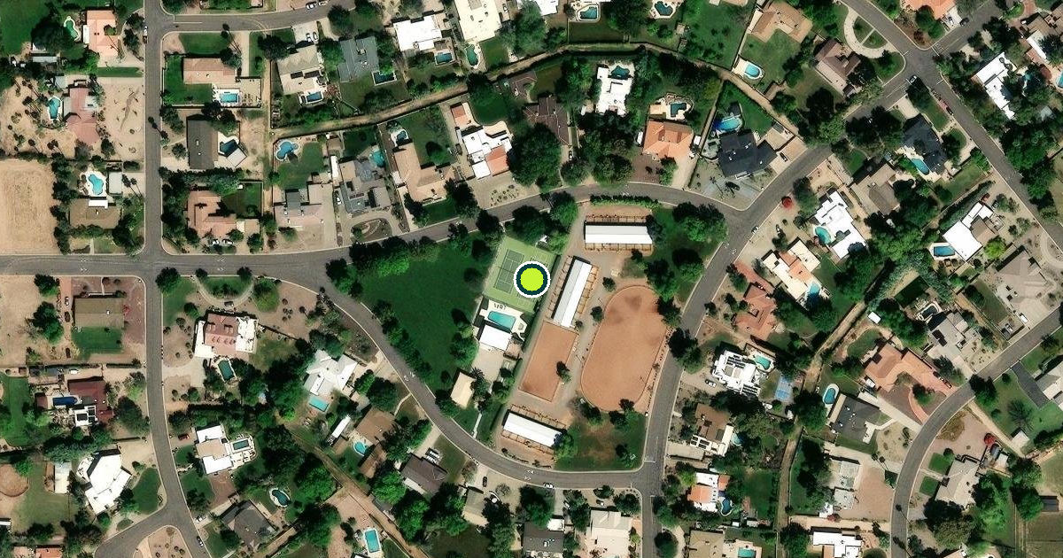Satellite view of Tempe Pickleball Courts