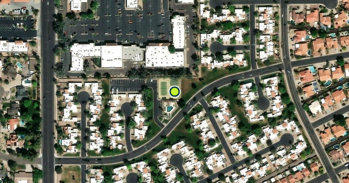 Satellite view of Tempe Pickleball Courts