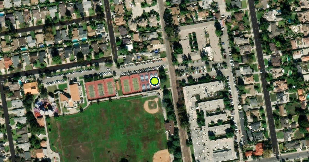 Satellite view of Temple City Pickleball Courts