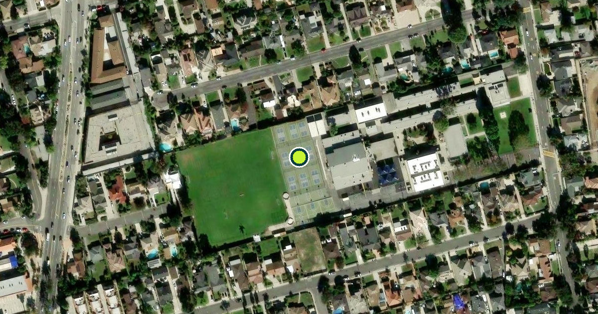 Satellite view of Temple City Pickleball Courts