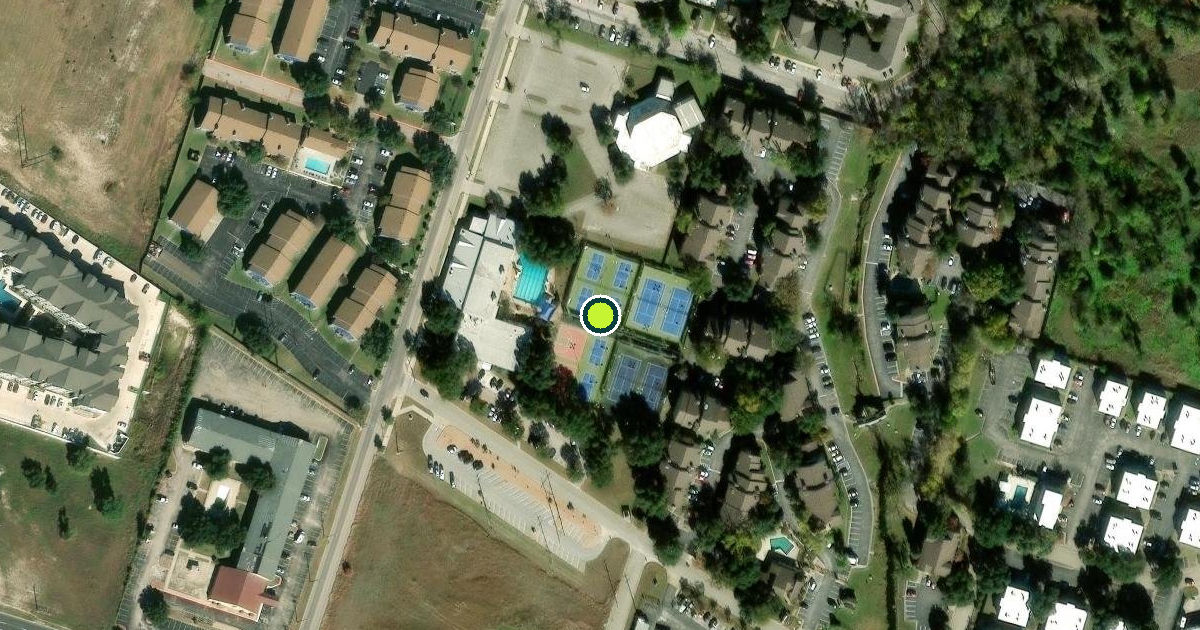 Satellite view of Temple Pickleball Courts