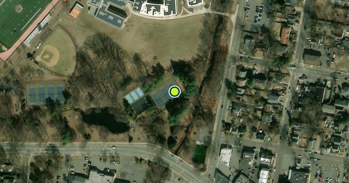 Satellite view of Tenafly Pickleball Courts