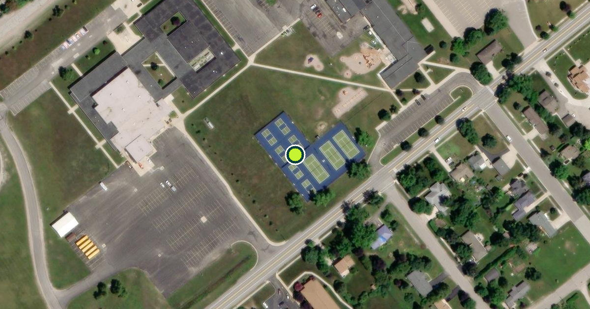 Satellite view of Tennis and Pickleball Courts