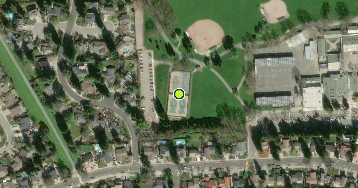 Satellite view of Tennis and Pickleball