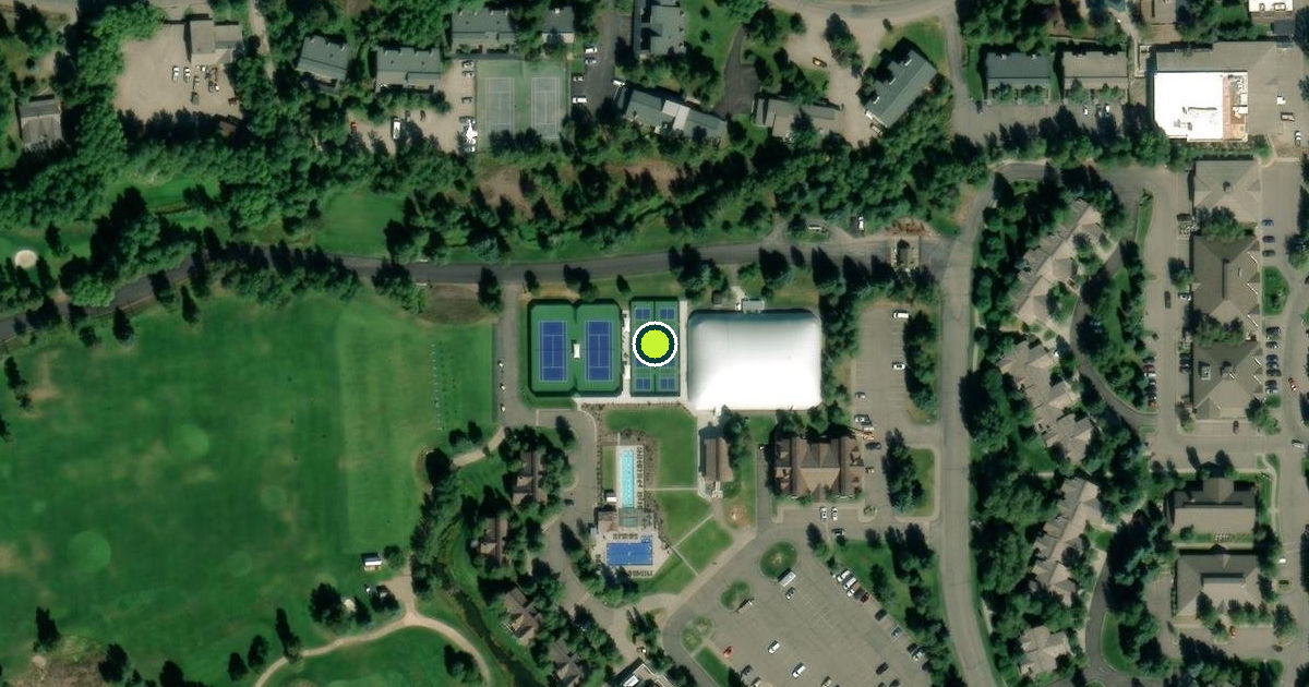Satellite view of Teton County Pickleball Courts