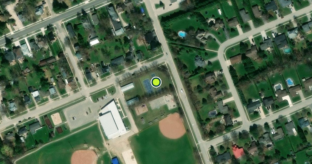 Satellite view of Thames Centre Pickleball Courts
