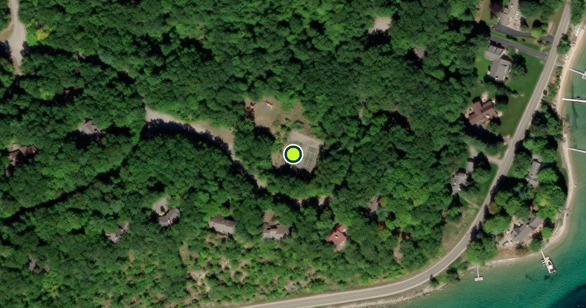 Satellite view of The Bluffs Common Area Pickleball Courts