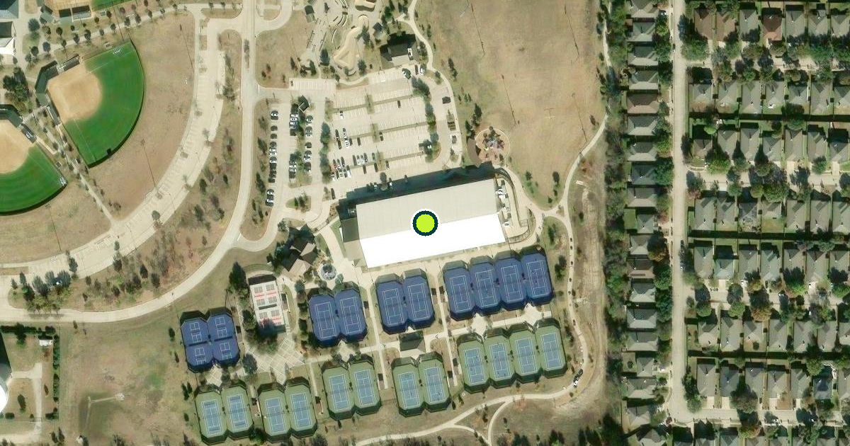 Satellite view of The Courts of McKinney Tennis Center - Indoor Center