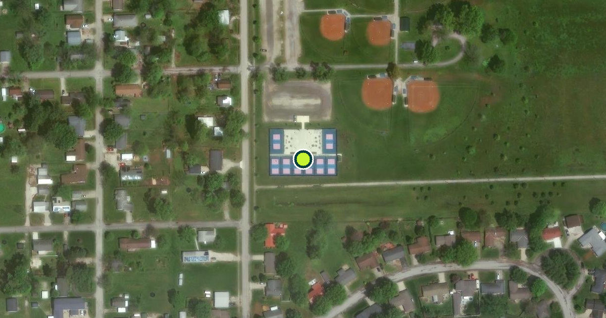 Satellite view of The DREY Pickleball Complex