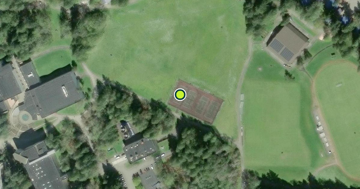 Satellite view of The Evergreen State College Pickleball Courts