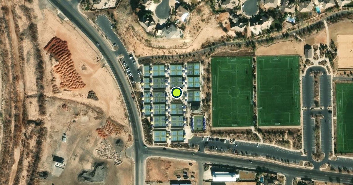 Satellite view of The Fields at Little Valley Pickleball Courts