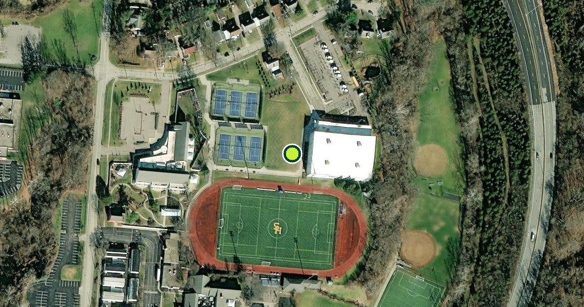 Satellite view of The Seven Hills School Pickleball Courts