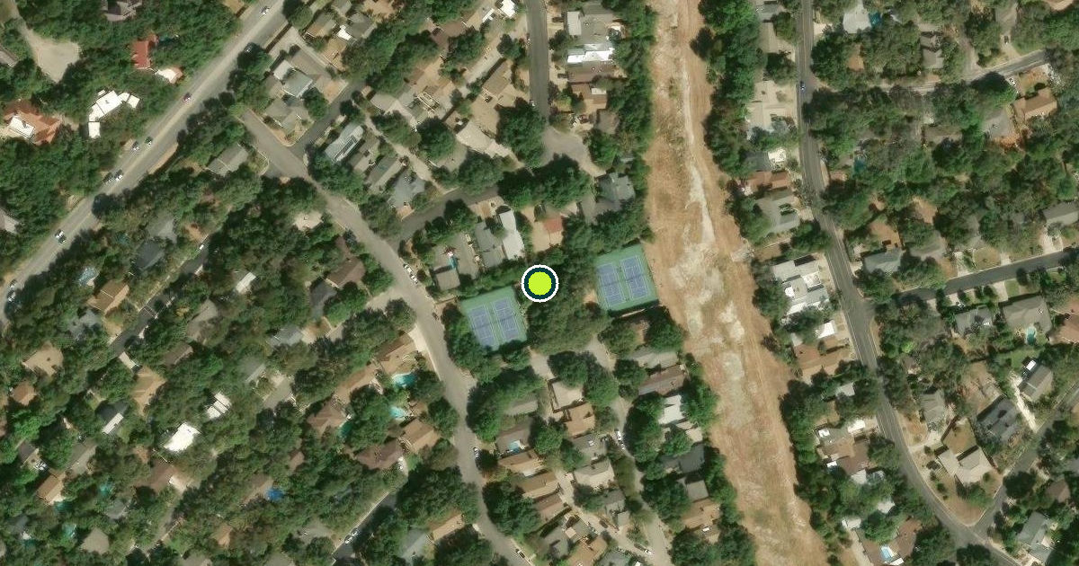 Satellite view of The Tennis Park at Whispering Oaks Pickleball Courts