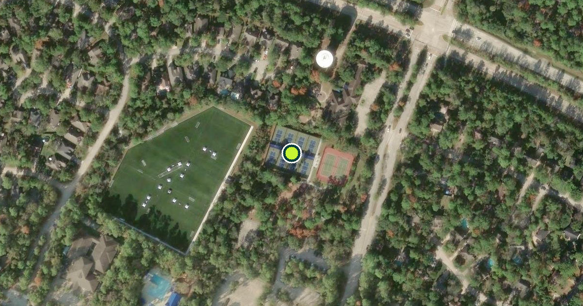 Satellite view of The Woodlands Pickleball Courts