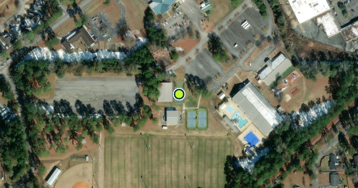 Satellite view of Thomasville Pickleball Courts