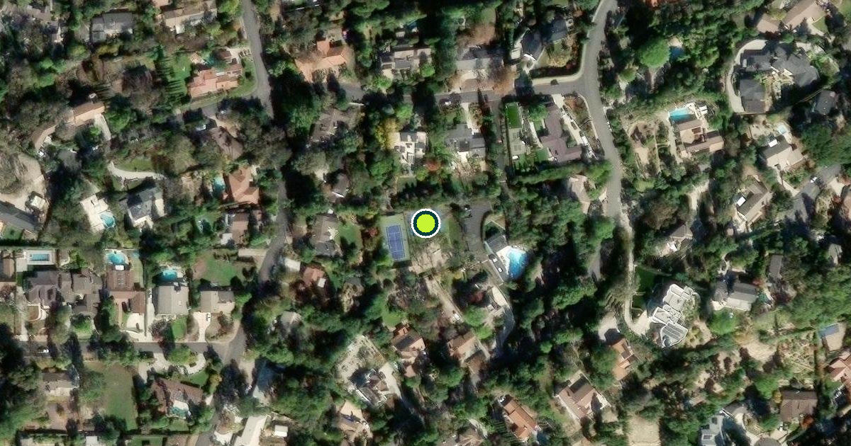 Satellite view of Thousand Oaks Pickleball Courts