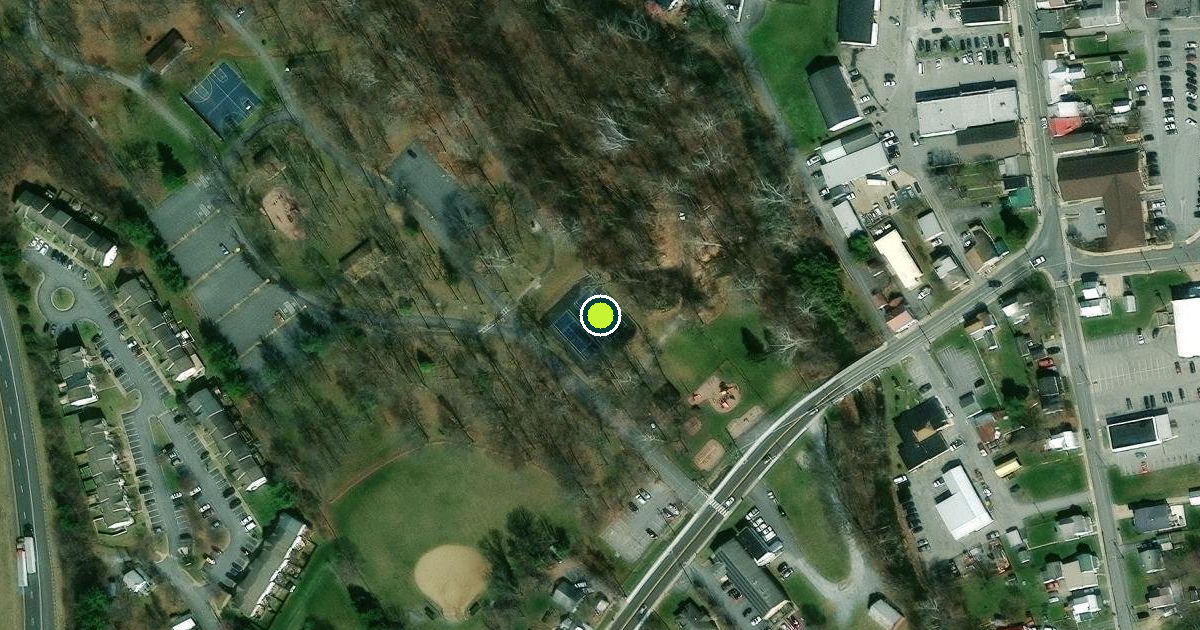 Satellite view of Thurmont Pickleball Courts