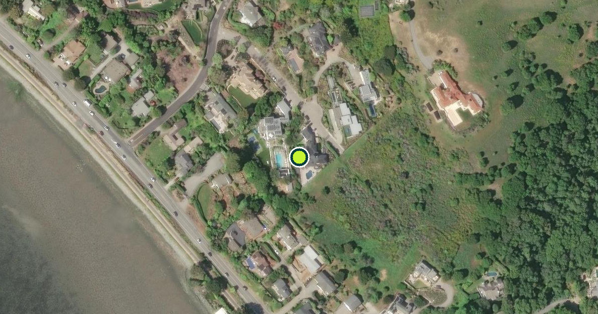 Satellite view of Tiburon Pickleball Courts
