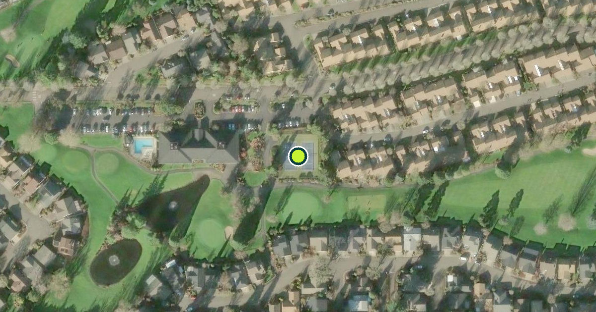 Satellite view of Tigard Pickleball Courts