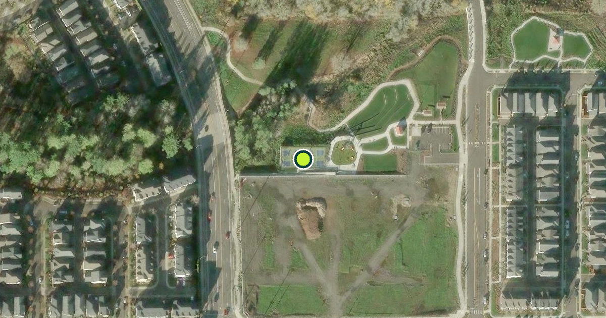 Satellite view of Tigard Pickleball Courts